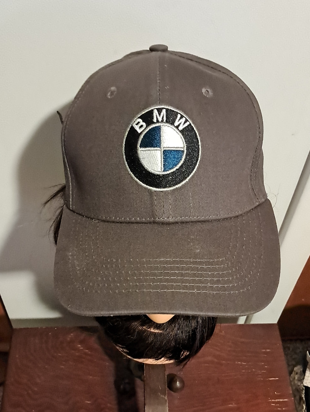 BMW Dark Gray Logo Baseball Cap with Blue & White Roundel